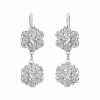 Caravanas colgantes flores- plata 925 - CA4207 sinpiedra