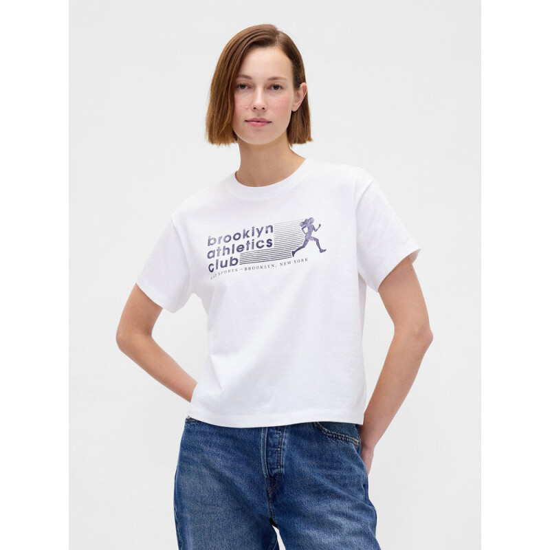 GRAPHICS - SS EDITOR TEE BK ATHLETICS CLUB NEW OFF WHITE