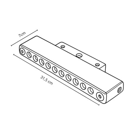 Spot Lineal Ajustable Magnético G2 18W Spot Lineal LED Magnético G2 18W 2700K Blanco