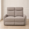 Reclinable fine de 2 cuerpos gris Reclinable fine de 2 cuerpos gris