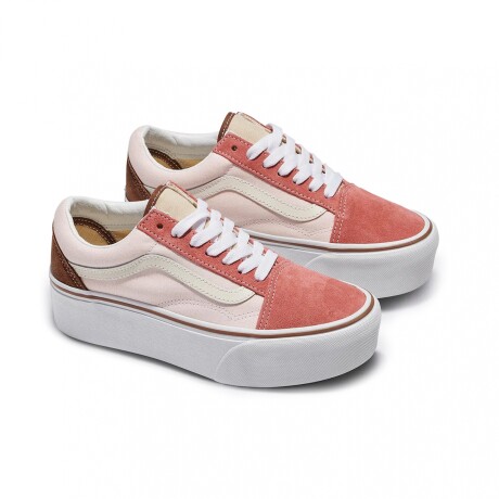 Championes Vans Old Skool Stackform Beige/Brown/Orange
