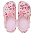 Classic VDay Clog K Pink Milk/hearts