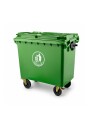 CONTENEDOR PARA RESIDUOS 660L verde