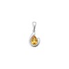 Dije lágrima - Plata 925 - Citrino - CP4889 conpiedra