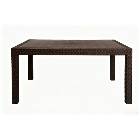 MESA COMEDOR 150CM POLIPROPILENO MARRON TULUM