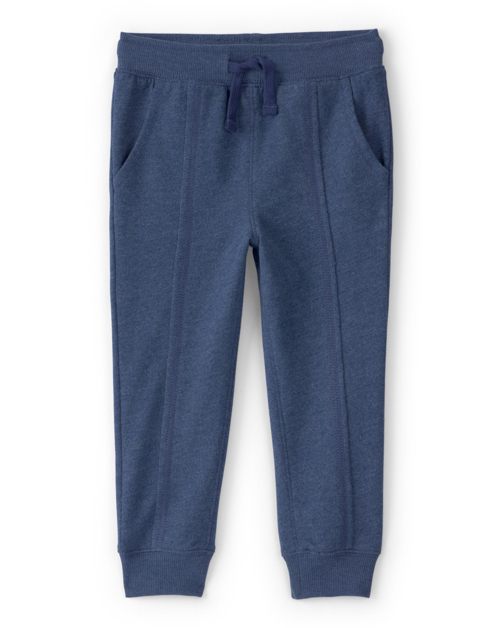 Pantalón deportivo de algodón, azul marino Sin color
