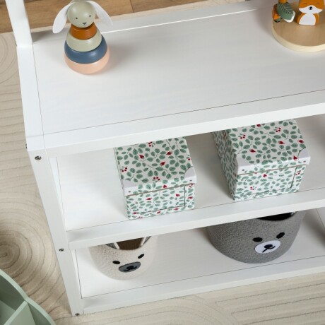 ESTANTERIA BILBIOTECA MADERA MACIZA DORMITORIO Blanco