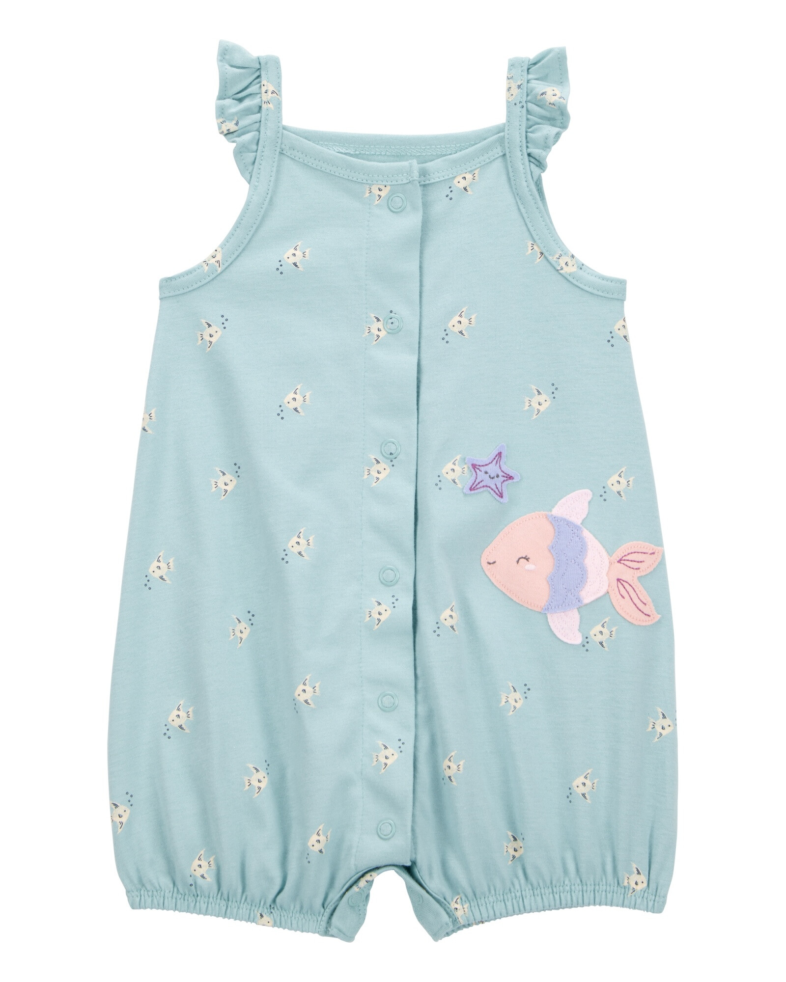 Monito bombachudo de algodón, diseño peces Sin color