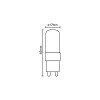 LAMPARA LED BIPIN G9 7W 220V 2.400K LAMPARA LED BIPIN G9 7W 220V 2.400K