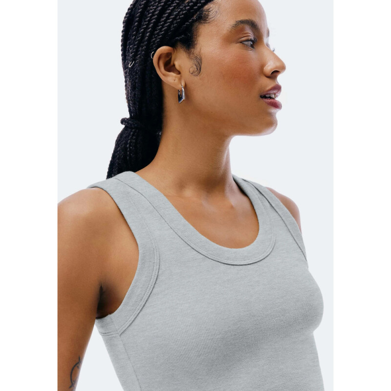 BLUSA SM FEM CINZA MESCLA