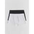 KIT COM 2 CUECAS BOXER BRANCO/PRETO