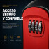 Caja Fuerte Cofre De Seguridad C/ Combinación 9,5 cm x 8 cm Rojo