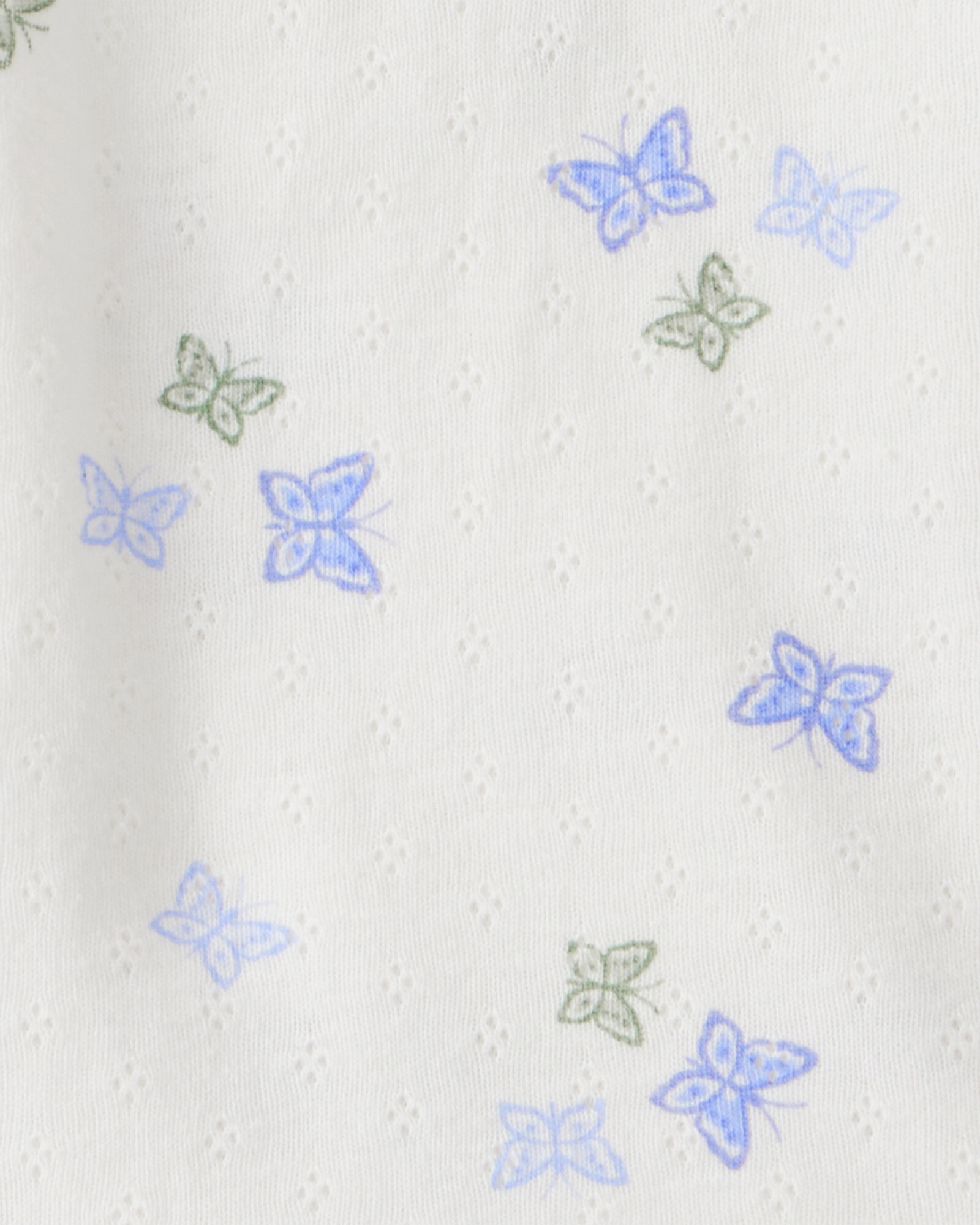 Body de algodón, manga larga, diseño mariposas Sin color