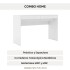 Escritorio ComboHome Mesa 120 cm 2 Cajones Home Office 120cm Blanco 1