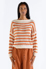 MILA STRIPED SWEATER Cream