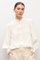 Camisa mangas abullonadas blanco