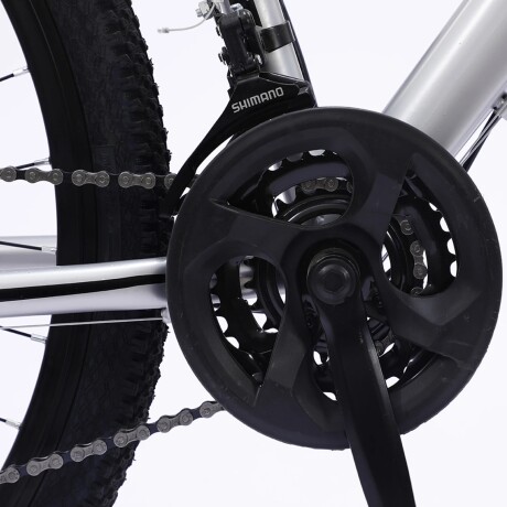 BICICLETA MONTAÑA RODADO 29 CON AMORTIGUADORES Y COMPONENTES SHIMANO - 21 CAMBIOS BLANCO