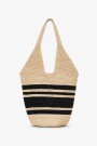 BOLSO LEAH RAYAS HOBO RAFIA Combinado