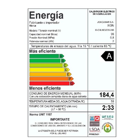Calefón de Acero 100 Lts Xion XI-CAL100 Calefón de Acero 100 Lts Xion XI-CAL100