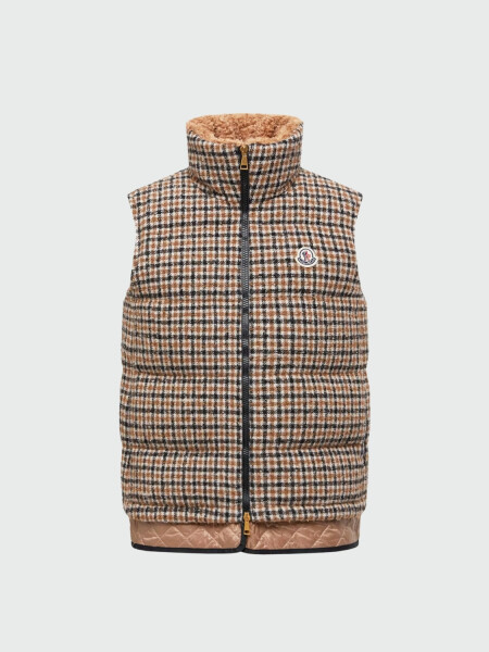 MONCLER - Chaleco Acolchado de Lana Touvet Alta Automática