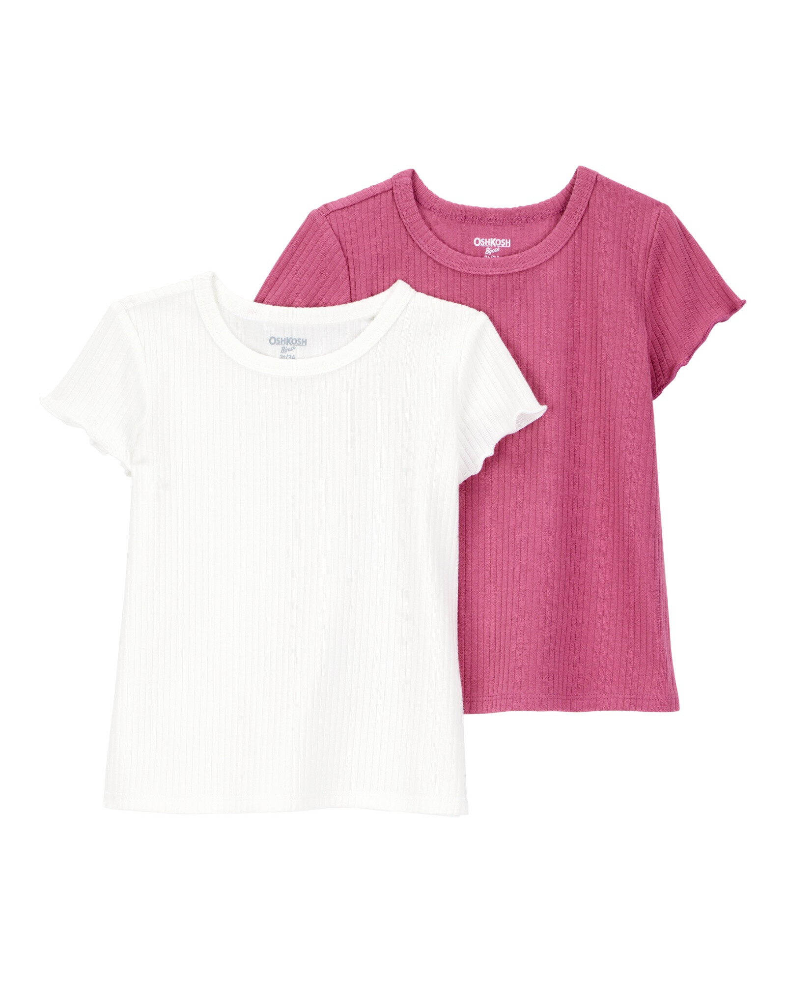 Pack dos remeras de algodón, manga corta Sin color