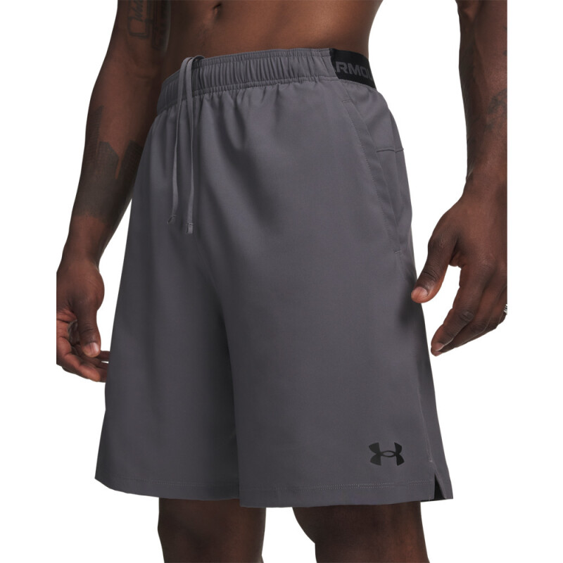 UA Vanish Wven 2.0 8in Short-GRY GRY-025