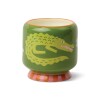 AD080 Vela Aromática De Cerámica 8oz Pintada A Mano - Prickly Pear