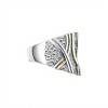 Anillo Tiras-Plata y Oro-Sin Piedra-AN5034 sinpiedra