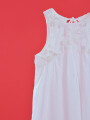 VESTIDO SIRENA BLANCO.