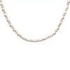 Cadena colgante de perlas y cristal -Plata 925-Perlas de río y cristal Swarovski-CD3439 conperla