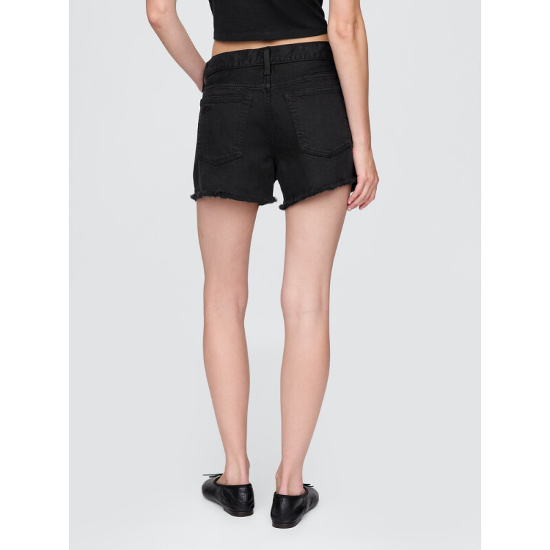 HOT RELAXED CUT OFF SHORT BLK SELMAN TRUE BLACK V2