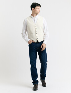 470637 CHALECO HARRINGTON LABEL Natural