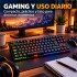 Teclado Gamer Mecánico RGB Xtrike Me GK-989B Anti-ghosting Color Negro