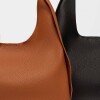 Bolso Heather en efecto cuero graneado Cuoio