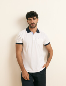 520753 REMERA HARRINGTON LABEL Blanco