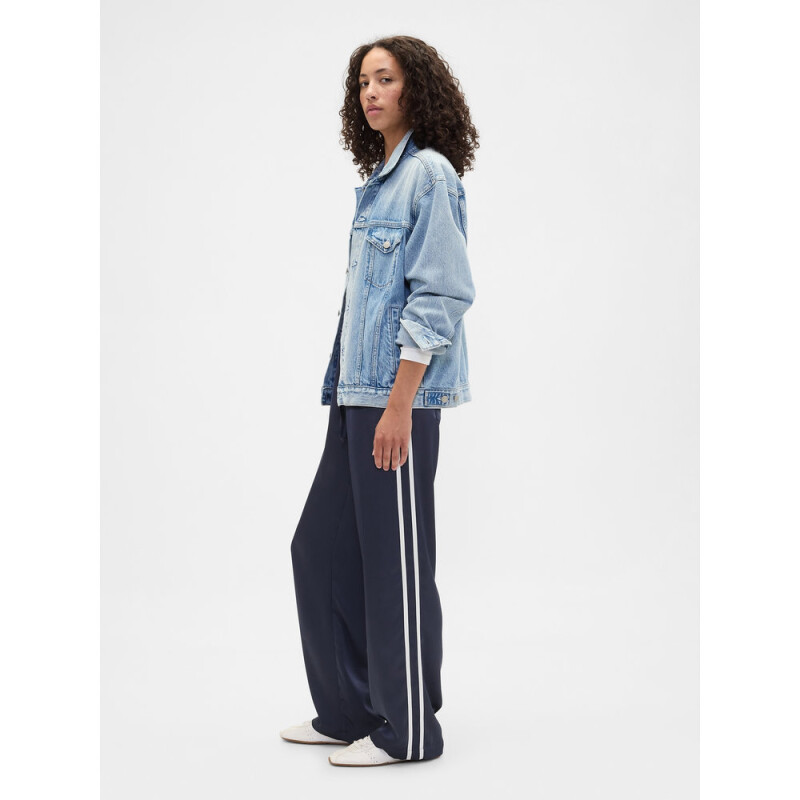 V-SATIN STRAIGHT PO SIDE STRIPE VINTAGE NAVY