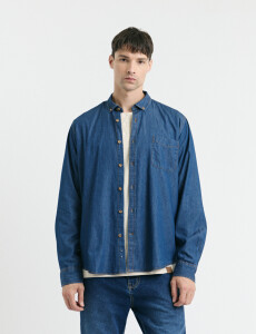 012637 CAMISA HARRY Azul