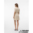 VMMYMILO SS V-NECK DRESS WVN GA NOOS Silver Lining