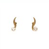 Caravanas Perlas Colgante - Oro bajo - Perla de cultivo - CA8272 conperla