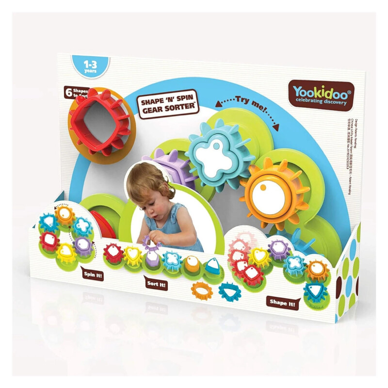 Clasificador de engranajes Shape 'N' Spin Yookidoo Clasificador de engranajes Shape 'N' Spin Yookidoo