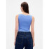 SL CLOSEKNIT CROP BOAT - 22 1/2 SHIRTING BLUE
