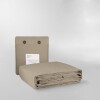 SÁBANA FRENCH FLAX LINEN VERDE OSCURO - KING