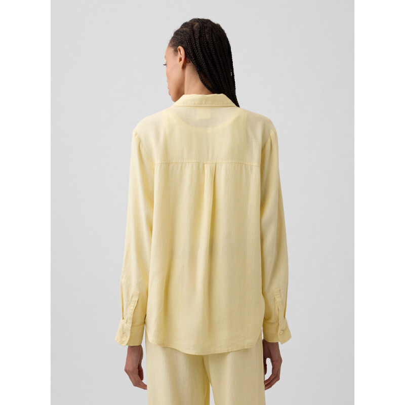 V-LINEN EASY SHIRT MAIZE