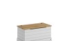 Baul Pie De Cama Linea Mexicana Madera Maciza Blanco Baul Pie De Cama Linea Mexicana Madera Maciza Blanco