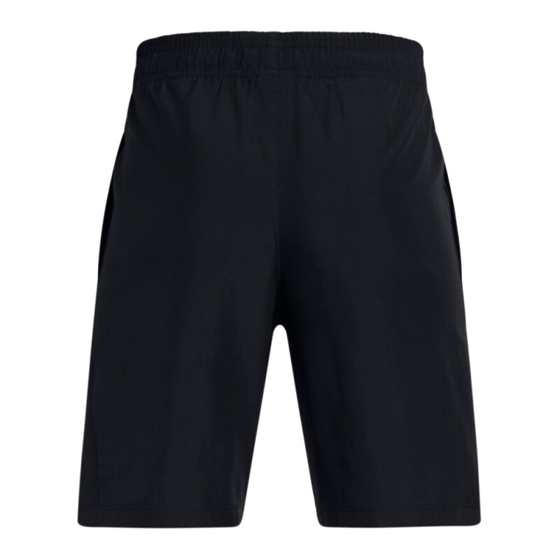 UA Woven Short-RED BLK-002