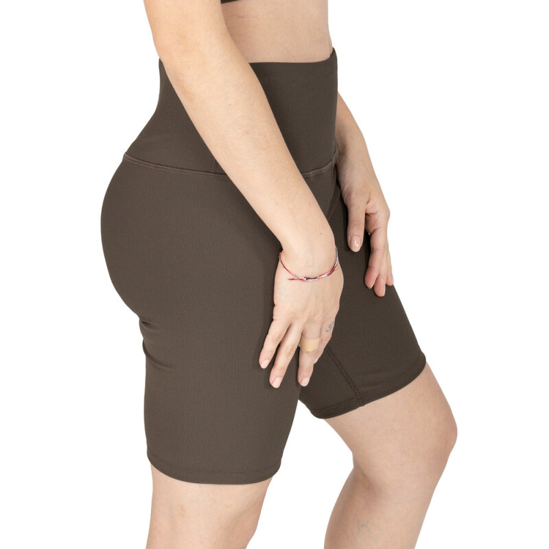 BIKER SHORT FEM POLY/SPX EVERLAST COFFEE BK W6 S BROWN