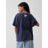 WB SS EXTRA RELAXED TUNIC TEE_SUPERGIRL TAPESTRY NAVY