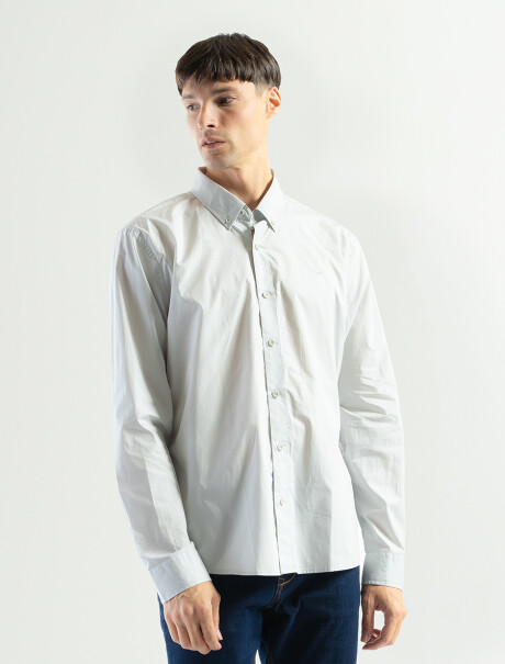 Camisa Manga Larga Algodón Principe Gris Claro