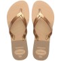 Sandalias Havaianas Elegance Print Grafito Dorado