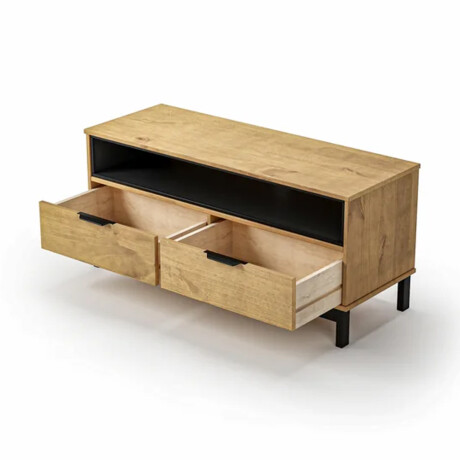 RACK APARADOR PARA TV O AUDIO EN MADERA MACIZA - 2 CAJONES RACK APARADOR PARA TV O AUDIO EN MADERA MACIZA - 2 CAJONES